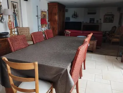 Coin salon dans l'établissement Maison Familiale