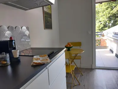 Plan de l'établissement Bel appart rénové avec terrasse