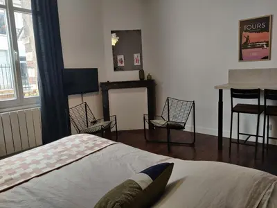 Plan de l'établissement Studio neuf, wifi, rack vélo