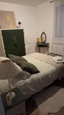 Un ou plusieurs lits dans un hébergement de l'établissement pavillon en pleine nature