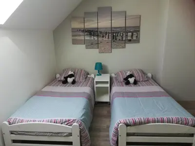 Un ou plusieurs lits dans un hébergement de l'établissement Studio & Gîte Zen de Beauval- 800 m du Zooparc