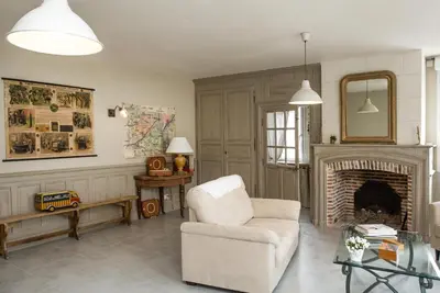 Coin salon dans l'établissement La Maison du Carroir