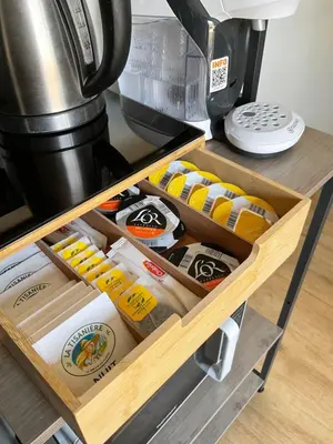 Cuisine ou kitchenette dans l'établissement Tiny house