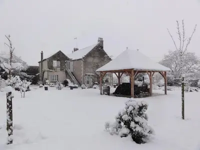 L'établissement Le Clos des Bérengeries en hiver