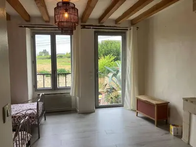 Balcon ou terrasse dans l'établissement Charmante maison atypique