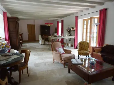 Coin salon dans l'établissement La Sorellerie