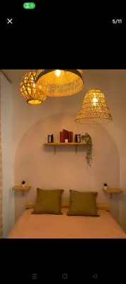 Coin salon dans l'établissement studio meublé tout confort 25m2
