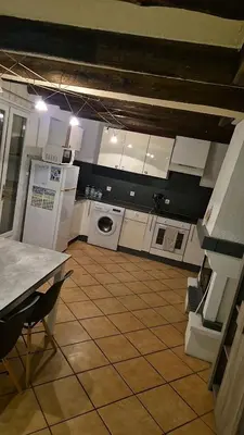 Cuisine ou kitchenette dans l'établissement Charmante maison près des bords de la Loire