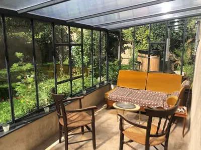 Balcon ou terrasse dans l'établissement Le Petit Clos d'Anjou avec Bain nordique et sauna