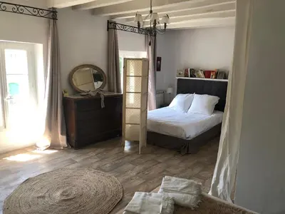 Un ou plusieurs lits dans un hébergement de l'établissement Chambres d'hôtes familiale La Vigenna