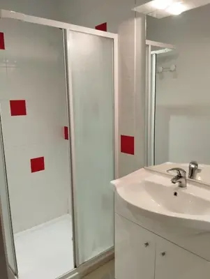 Salle de bains dans l'établissement Appartement centre Descartes