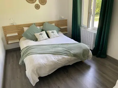 Un ou plusieurs lits dans un hébergement de l'établissement Gîte à louer 70 m2
