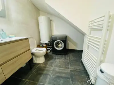 Salle de bains dans l'établissement Le Petit Francillon