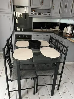 Cuisine ou kitchenette dans l'établissement Petit gîte Montbazon