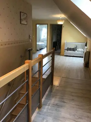 Un ou plusieurs lits dans un hébergement de l'établissement Des Roux et des Pious Suite de 35 à 60 m2 et 3 chambres pour groupe de 2 à 6 personnes