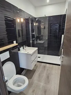 Salle de bains dans l'établissement Belle Maison Loft patio jacuzzi clim Tours