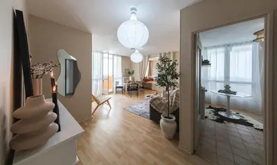 Coin salon dans l'établissement Appartement avec Rétroprojecteur, Babyboot avec belle vue et proche gare