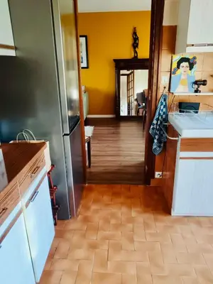 Cuisine ou kitchenette dans l'établissement Chez ISA, Havre de Paix Bucolique a proximité de St Aignan et du Parc de Beauval 5km