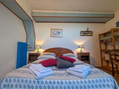 Un ou plusieurs lits dans un hébergement de l'établissement Chambres d'hôtes au calme près des Châteaux et Zoo de Beauval - FR-1-591-686