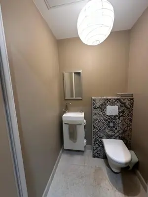 Salle de bains dans l'établissement La maison d'Armelle