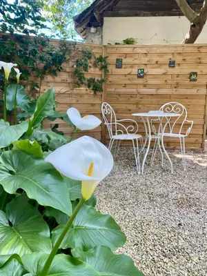 Jardin de l'établissement Le Gite du Clos des Levées