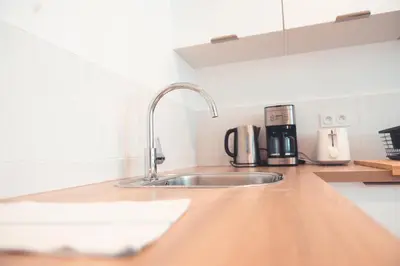 Cuisine ou kitchenette dans l'établissement Le Friendly - Convivial & Chill