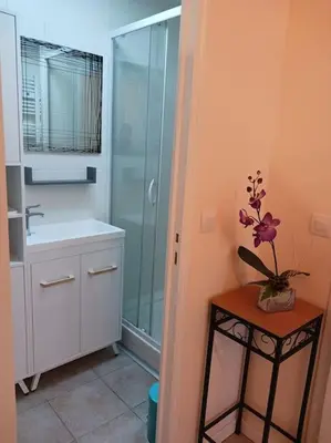 Salle de bains dans l'établissement Centre ville-Rue commerçante