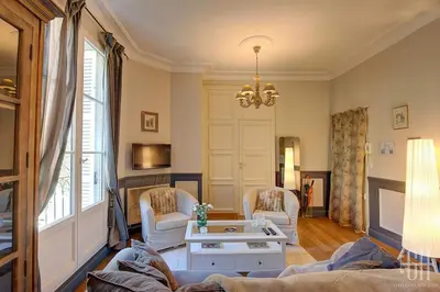 Télévision ou salle de divertissement dans l'établissement Appartement familial 2 chambres, 2 salles de bains
