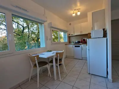 Cuisine ou kitchenette dans l'établissement Studio cosy Tours-Sud