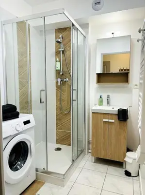 Salle de bains dans l'établissement Studio cosy Tours-Sud