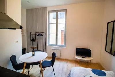 Télévision ou salle de divertissement dans l'établissement Studios Saint Jacques, Châtellerault