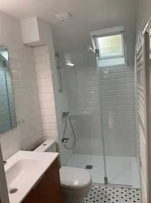 Salle de bains dans l'établissement Appartement #4 cœur de ville