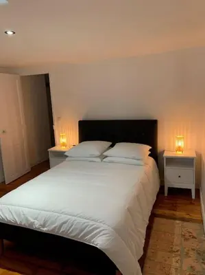 Un ou plusieurs lits dans un hébergement de l'établissement Appartement #4 cœur de ville