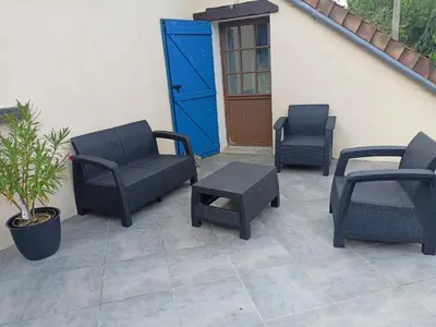 Coin salon dans l'établissement Chambre d'hôte 4 couchages