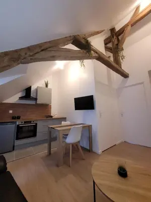 Cuisine ou kitchenette dans l'établissement Au fil de la Loire