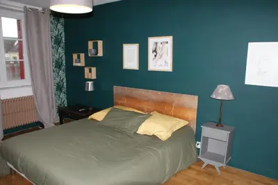 Un ou plusieurs lits dans un hébergement de l'établissement Chambre aux portes de Chambord