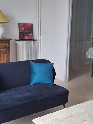 Coin salon dans l'établissement appartement lumineux