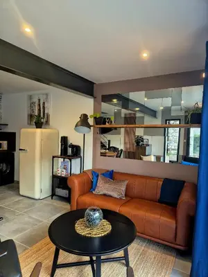 Cuisine ou kitchenette dans l'établissement L'Atelier du Canton proche Châteaux de la Loire et Beauval