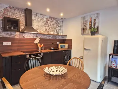 Cuisine ou kitchenette dans l'établissement L'Atelier du Canton proche Châteaux de la Loire et Beauval
