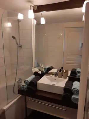 Salle de bains dans l'établissement Quartier des peintres - Poussin