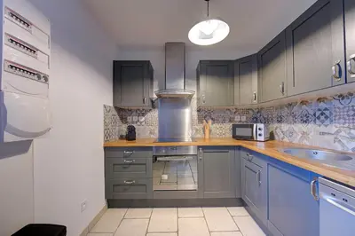 Cuisine ou kitchenette dans l'établissement Le Refuge d'Azay