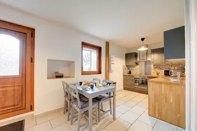 Cuisine ou kitchenette dans l'établissement Le Refuge d'Azay