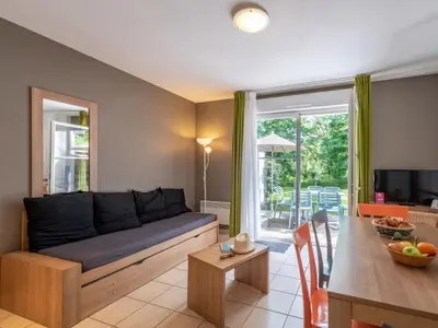 Coin salon dans l'établissement Holiday Home Cottage Confort-4 by Interhome