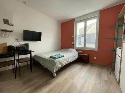 Télévision ou salle de divertissement dans l'établissement Studio Cosy renove 2023 avec garage