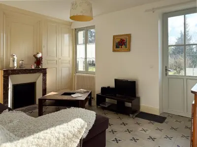 Coin salon dans l'établissement Le gîte de la Roche