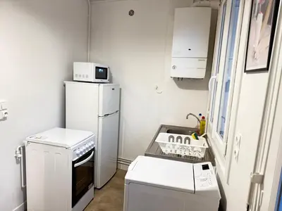 Cuisine ou kitchenette dans l'établissement Escale 31