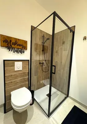 Salle de bains dans l'établissement Studio Savane - 5 min du Zoo
