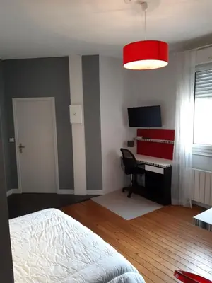 Télévision ou salle de divertissement dans l'établissement Magnifique appartement entre centre ville et gare - 5