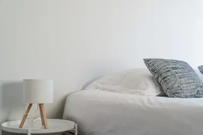 Un ou plusieurs lits dans un hébergement de l'établissement Appartement vue Cher sud Tours parking