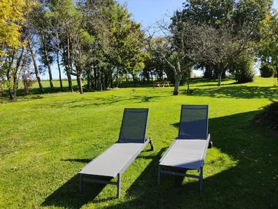 Jardin de l'établissement Grande maison d'hôtes proche Chenonceau